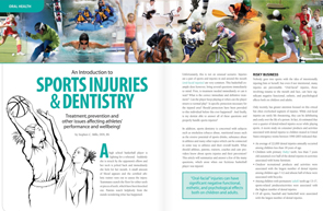 Sports Injuries - Dear Doctor Magazine